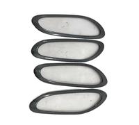HCPAVEXT Panneau D'insertion Garniture Couvercle Poignée Porte Intérieure Voiture Pour Nissan Pour Navara NP300 2017 2018 2019 Poignées Intérieures Voiture(Carbon fiber steel)