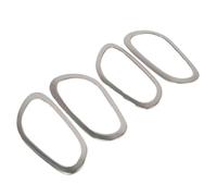 HCPAVEXT Panneau D'insertion Garniture Couvercle Poignée Porte Intérieure Voiture Pour Nissan Pour Navara NP300 2017 2018 2019 Poignées Intérieures Voiture(Silver Steel)