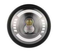 HCPAVEXT Phare Avant Phare Universel LED 7 Pouces Avec Feux Jour H4 Pour Voiture Et Moto Support Phare Rétro 7,5 Pouces Pour Harley(Style 2)