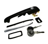 HCPAVEXT Poignée De Porte Extérieure Noire Pour VW Caddy I Derby Golf Pour Jetta I II Mk1 Mk2 Pour Passat Scirocco Santana Polo 1981 1982 1983 1984 (Front Right)