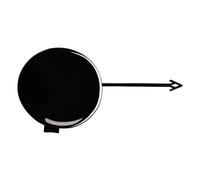 HCPAVEXT pour A4 B8 2013 2014 2015 2016 Droit 8K0807241C Couvercle De Crochet De Remorquage De Pare-Chocs Avant Capuchon D'œillet Remorquage Cache-remorque Pare-Chocs(Black)