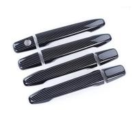 HCPAVEXT Pour Mitsubishi Lancer ASX 2008 2009 2010 2011 2012 2013 2014 2015 2016 2017 2018 2019 2020 Couvre Poignées Porte En Fibre Carbone Style Autocollant (Carbon 0 buttons)