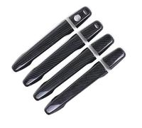 HCPAVEXT Pour Mitsubishi Lancer ASX 2008 2009 2010 2011 2012 2013 2014 2015 2016 2017 2018 2019 2020 Couvre Poignées Porte En Fibre Carbone Style Autocollant (Carbon 2 buttons)
