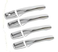 HCPAVEXT Pour Mitsubishi Outlander Lancer Pour Mirage Evolution 2003-2005 2006 Autocollants De Style Poignée De Porte De Voiture Noire Brillante (Silver 1 keyhole)