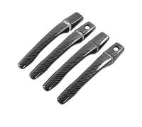 HCPAVEXT Pour Mitsubishi Outlander Lancer Pour Mirage Evolution 2003-2005 2006 Autocollants De Style Poignée De Porte De Voiture Noire Brillante (Carbon 2 keyholes)