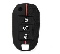 HCPAVEXT pour Peugeot 208 301 2012-2023 pour Citroen C3 2003-2010 pour Berlingo 2018-2024 Clé De Voiture Housse Coque Étui Porte-clés Protecteur Porte-clés Boitier de clé Coque