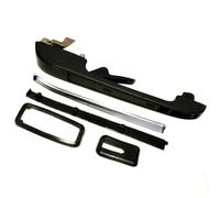 HCPAVEXT Pour VW Caddy I Derby Golf Pour Jetta I II Mk1 Mk2 Pour Passat Scirocco Santana Polo 1981-1983 1984 Poignée De Porte Extérieure Noire (Rear Left)