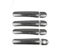HCPAVEXT Pour VW Golf 4 Jetta Bora MK4 1999-2004 Pour Rabbit A4 1J Passat B5 Polo 1997-2005 Housses Poignées De Porte Extérieures (Carbon Texture 5)