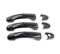 HCPAVEXT Pour VW T5 T6 Pour Transporter Caravelle Caddy Van 2004-2006 2007 2008 2009 2010 2011 2012 2013 2014 2015 Garniture Poignée Porte Fibre De Carbone (Gloss Black)