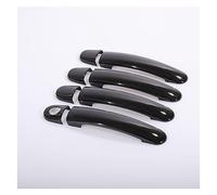 HCPCNDNMUB Sortie Echappement Chrome Noir Brillant Poignée De Porte De Voiture Couvre Accessoires De Voiture Autocollants De Style Pour Golf 4 MK4 Pour Lapin A4 1J 1997-2006(Model 1)