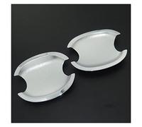 HCPCNDNMUB Sortie Echappement Garniture De Couvercle De Poignée De Porte Latérale Chromée ABS Et Couvercle De Bol De Porte Style De Voiture Pour Siège Pour Leon MK2 2005-2012(Door Bowl Covers)