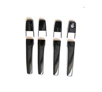 HCPCNDNMUB Sortie Echappement Pour PAJERO 2007-2021 ABS Couvercle De Poignée De Porte Extérieure Noir Brillant Poignée Panneau Protection Accessoires Style Voiture