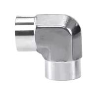 HCPGBGLBTF Adaptateur de raccord de tuyau forgé en acier inoxydable 304/316, coude femelle/mâle BSP NPT 1/8", 1/4", 3/8", 1/2", 3/4" Coude fileté(316SS Female,NPT3I8_SIZE)