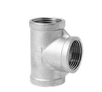 HCPGBGLBTF Adaptateur en acier inoxydable SS 304 1/8" 1/4" 3/8" 1/2" 3/4" 1" 1-1/4" 1-1/2" filetage femelle BSP raccord de tuyau d'eau Té 3 voies égal Coude fileté(DN40)
