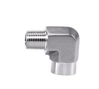HCPGBGLBTF Raccord coudé femelle/mâle NPT BSP 1/8", 1/4", 3/8", 1/2", 3/4", en acier inoxydable 304, for tuyau forgé haute pression Coude fileté(BSP1I2 Female)