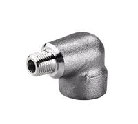 HCPGBGLBTF Raccord coudé fileté intérieur et extérieur SS304 316L BSPT NPT 2000LB en acier inoxydable forgé Coude fileté(NPT 304 2000LB,UNIT IS INCH_3/4")