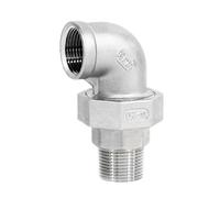 HCPGBGLBTF Raccord coudé for filetage mâle vers femelle BSP 1/4 for 2 pouces, raccord de tuyau d'eau en acier inoxydable 304, connecteur rotatif for joint libre Coude fileté(1-1/4")