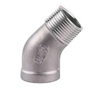 HCPGBGLBTF Raccord coudé mâle fileté en acier inoxydable 304, raccord femelle coudé for 45 degrés, raccord de tuyau for 90 degrés, 1/4", 3/8", 1/2", 1"2". Coude fileté(3I4,10 Pcs)