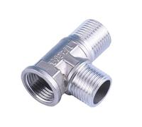 HCPGBGLBTF Raccord de plomberie en T for filetage femelle/mâle 1/2" BSP, réducteur en acier inoxydable 304, coude, adaptateur de joint bout for bout, coupleur Coude fileté(C)