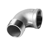 HCPGBGLBTF Raccord de tuyau coudé for 90 degrés en acier inoxydable 304, filetage femelle vers mâle 1/8", 1/4", 3/8", 1/2", 3/4", 1" BSP Coude fileté(316SS BSP2.5)