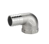 HCPGBGLBTF Raccord de tuyau en cuir coudé for angle droit en acier inoxydable 304 for filetage femelle 1/4 1/2 (6 8 10 12 15 20 mm) Coude fileté(32MM_3/8")