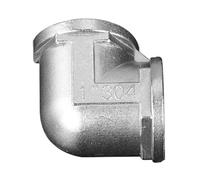 HCPGBGLBTF Raccords for Angle droit en acier inoxydable 1/2 "3/4" 1 "BSP filetage mâle femelle adaptateur rapide coupleur Konektor for Udara Minyak gaz Coude fileté(E,10 PCS_BSP)