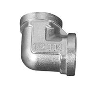 HCPGBGLBTF Raccords for Angle droit en acier inoxydable 1/2 "3/4" 1 "BSP filetage mâle femelle adaptateur rapide coupleur Konektor for Udara Minyak gaz Coude fileté(A,10 PCS_BSP)