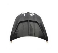 HCQAO Capot moteur avant en fibre de carbone sèche style CSS, compatible avec Chevrolet Corvette C8, protection de capot et kits de carrosserie extérieurs