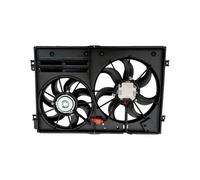 HCQAO Ensemble ventilateur de refroidissement de radiateur for Golf Jetta CC Eos Passat, compatible avec Tiguan 1K0121205AJ 1K0121205AD 1K0959455DH HANSBET