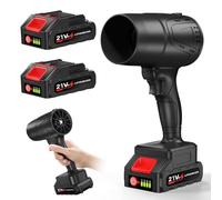 HCRTGAY Souffleur de feuilles sans fil avec batterie, 20 000 tr/min, 150 MPH, nouveau modèle 2024 et portable, 2 batteries Li-ion 21 V, nettoyage de terrasse, entretien de pelouse, soufflage des