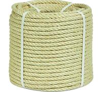 HCS - Bobine de sisal 2 brins 10 mm Blanc 100 m