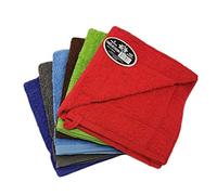 HCT Lot de 6 chiffons de cuisine en coton éponge (50 x 50 cm) - Très absorbants et durables avec grand corps (550 GRM/M²) - Couleurs assorties