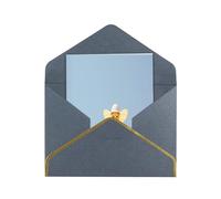 HCVXBSA Candyman Cartes vierges avec enveloppes pour toutes les occasions, note scintillante de qualité supérieure pour anniversaire, Noël, mariage, 10,2 x 15,2 cm, noir