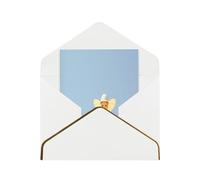 HCVXBSA Candyman Cartes vierges avec enveloppes pour toutes les occasions, note scintillante de qualité supérieure pour anniversaire, Noël, mariage, 10,2 x 15,2 cm, blanc
