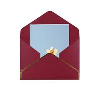 HCVXBSA Candyman Cartes vierges avec enveloppes, pour toutes les occasions, note scintillante de qualité supérieure pour anniversaire, Noël, mariage, 10,2 x 15,2 cm, rouge foncé