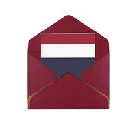 HCVXBSA Cartes vierges avec enveloppes, motif drapeau de la Thaïlande, pour toutes les occasions, note scintillante de qualité supérieure pour anniversaire, Noël, mariage, 10,2 x 15,2 cm, rouge foncé