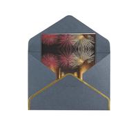 HCVXBSA Cartes vierges avec enveloppes, motif villes persanes anciennes, pour toutes les occasions, note scintillante de qualité supérieure pour anniversaire, Noël, mariage, 10,2 x 15,2 cm