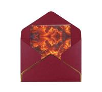 HCVXBSA Cartes vierges avec enveloppes « The sky at the end of the world » pour toutes les occasions, note scintillante de qualité supérieure pour anniversaire, Noël, mariage, 10,2 x 15,2 cm, rouge