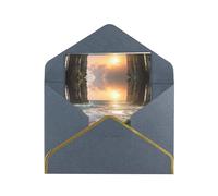 HCVXBSA Cartes vierges fantastiques avec enveloppes pour toutes les occasions, note scintillante de qualité supérieure pour anniversaire, Noël, mariage, 10,2 x 15,2 cm