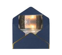 HCVXBSA Cartes vierges fantastiques avec enveloppes pour toutes les occasions, note scintillante de qualité supérieure pour anniversaire, Noël, mariage, 10,2 x 15,2 cm