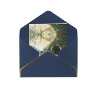 HCVXBSA Cartes vierges libellules au pays des bonbons avec enveloppes pour toutes les occasions, note scintillante de qualité supérieure pour anniversaire, Noël, mariage, 10,2 x 15,2 cm