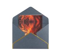 HCVXBSA Cartes vierges The Desert at Dawn avec enveloppes pour toutes les occasions, note scintillante de qualité supérieure pour anniversaire, Noël, mariage, 10,2 x 15,2 cm, noir