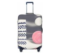 HCVXBSA Housse de protection élastique lavable pour valise de 45,7 à 81,3 cm - Accessoires de voyage - Rose pleine lune, noir, Medium