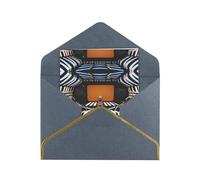 HCVXBSA Inside the Spacecraft Cartes vierges avec enveloppes pour toutes les occasions, note scintillante de qualité supérieure pour anniversaire, Noël, mariage, 10,2 x 15,2 cm, noir
