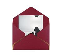 HCVXBSA Tears of Black Oil Cartes vierges avec enveloppes, pour toutes les occasions, note scintillante de qualité supérieure pour anniversaire, Noël, mariage, 10,2 x 15,2 cm, rouge foncé