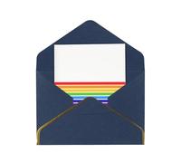 HCVXBSA The Jewish Flag Cartes vierges avec enveloppes, pour toutes les occasions, note scintillante de qualité supérieure pour anniversaire, Noël, mariage, 10,2 x 15,2 cm, bleu