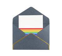 HCVXBSA The Jewish Flag Cartes vierges avec enveloppes, pour toutes les occasions, note scintillante de qualité supérieure pour anniversaire, Noël, mariage, 10,2 x 15,2 cm, noir