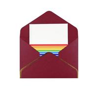 HCVXBSA The Jewish Flag Cartes vierges avec enveloppes, pour toutes les occasions, note scintillante de qualité supérieure pour anniversaire, Noël, mariage, 10,2 x 15,2 cm, rouge foncé