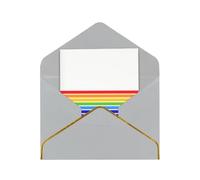 HCVXBSA The Jewish Flag Cartes vierges avec enveloppes pour toutes les occasions - Note scintillante de qualité supérieure pour anniversaire, Noël, mariage - 10,2 x 15,2 cm - Gris clair