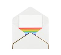 HCVXBSA The Jewish Flag Cartes vierges avec enveloppes pour toutes les occasions - Note scintillante de qualité supérieure pour anniversaire, Noël, mariage - 10,2 x 15,2 cm - Blanc